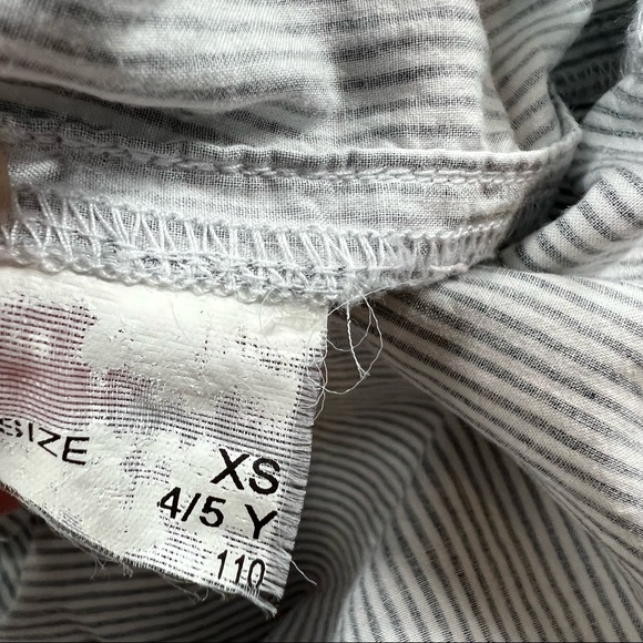 United Colors of Benetton Stripe Girls Bow Dress Size XS - Picture 6 of 8